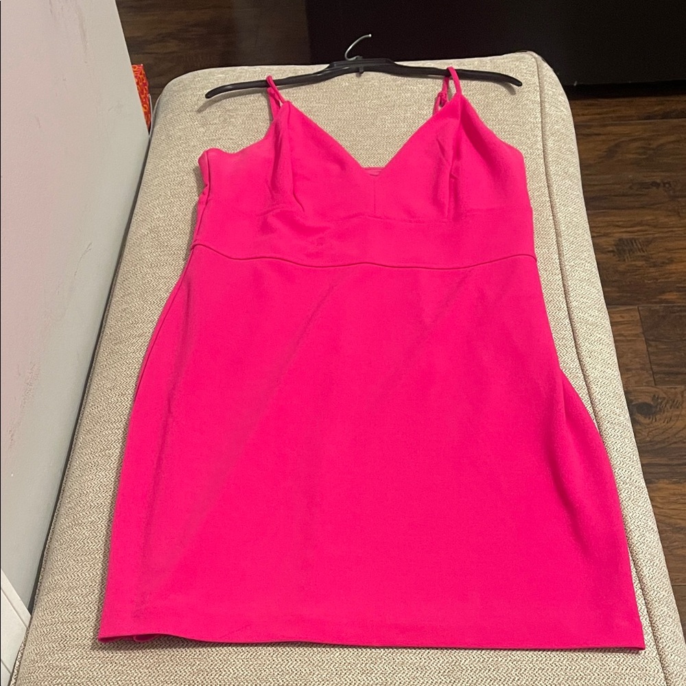Express Fuchsia Midi Dress